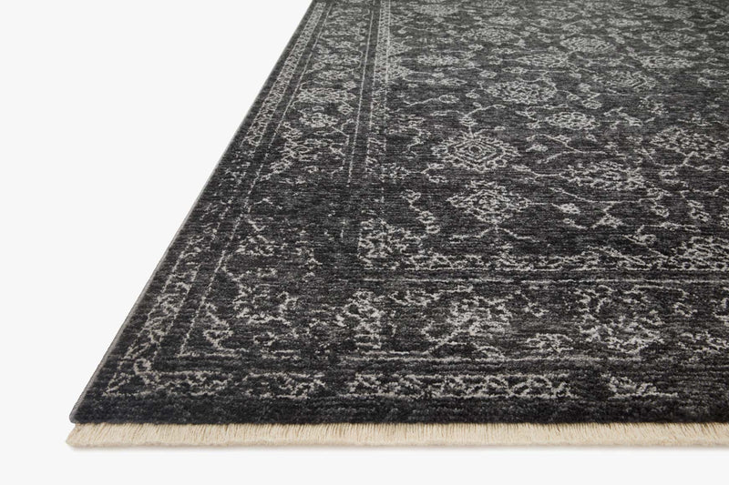 Loloi II Vance Collection - Traditional Power Loomed Rug in Charcoal & Dove (VAN-09)