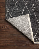 Loloi II Vance Collection - Traditional Power Loomed Rug in Charcoal & Dove (VAN-11)