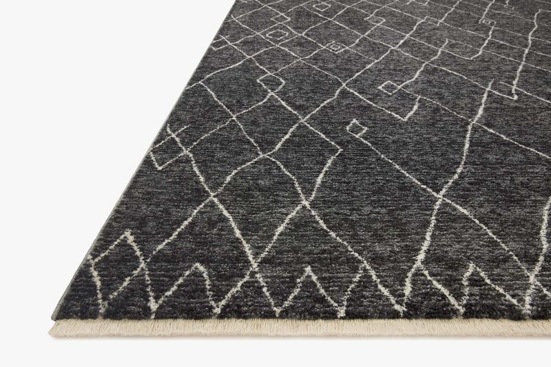 Loloi II Vance Collection - Traditional Power Loomed Rug in Charcoal & Dove (VAN-11)