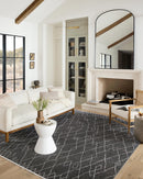Loloi II Vance Collection - Traditional Power Loomed Rug in Charcoal & Dove (VAN-11)