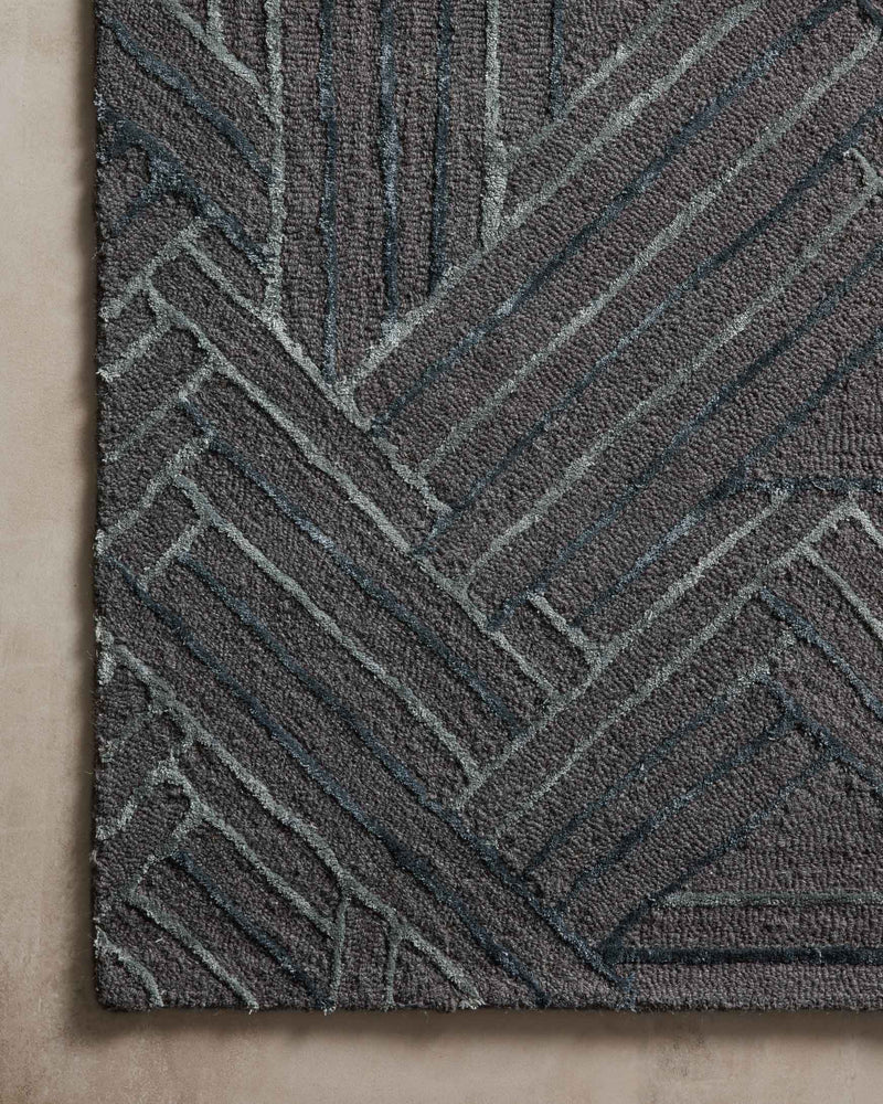 Loloi Verve Collection - Contemporary Hand Tufted Rug in Graphite & Ocean (VER-01)