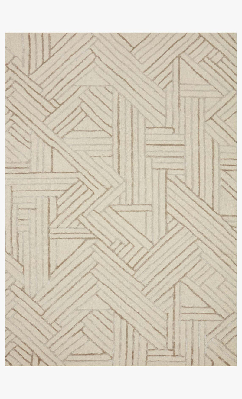 Loloi Verve Collection - Contemporary Hand Tufted Rug in Ivory & Oatmeal (VER-01)