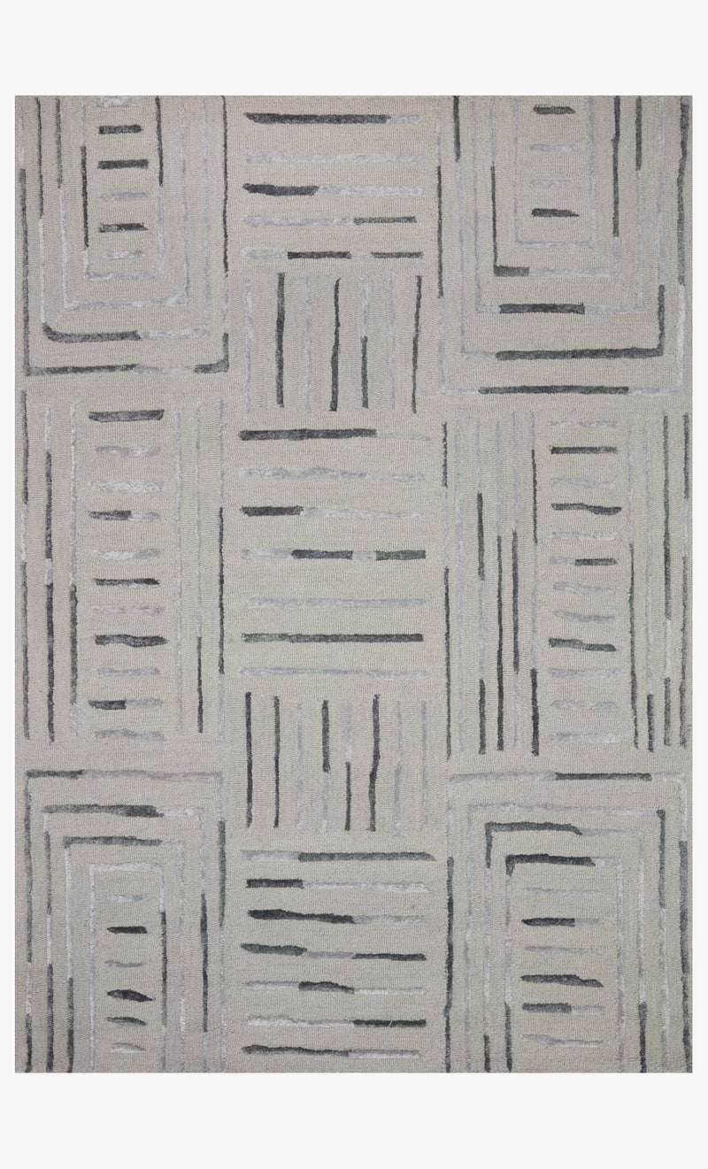 Loloi Verve Collection - Contemporary Hand Tufted Rug in Silver & Slate (VER-02)