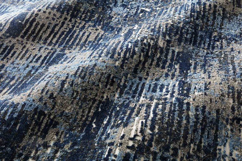 Loloi Viera Collection - Contemporary Power Loomed Rug in Dark Blue & Grey (VR-09)