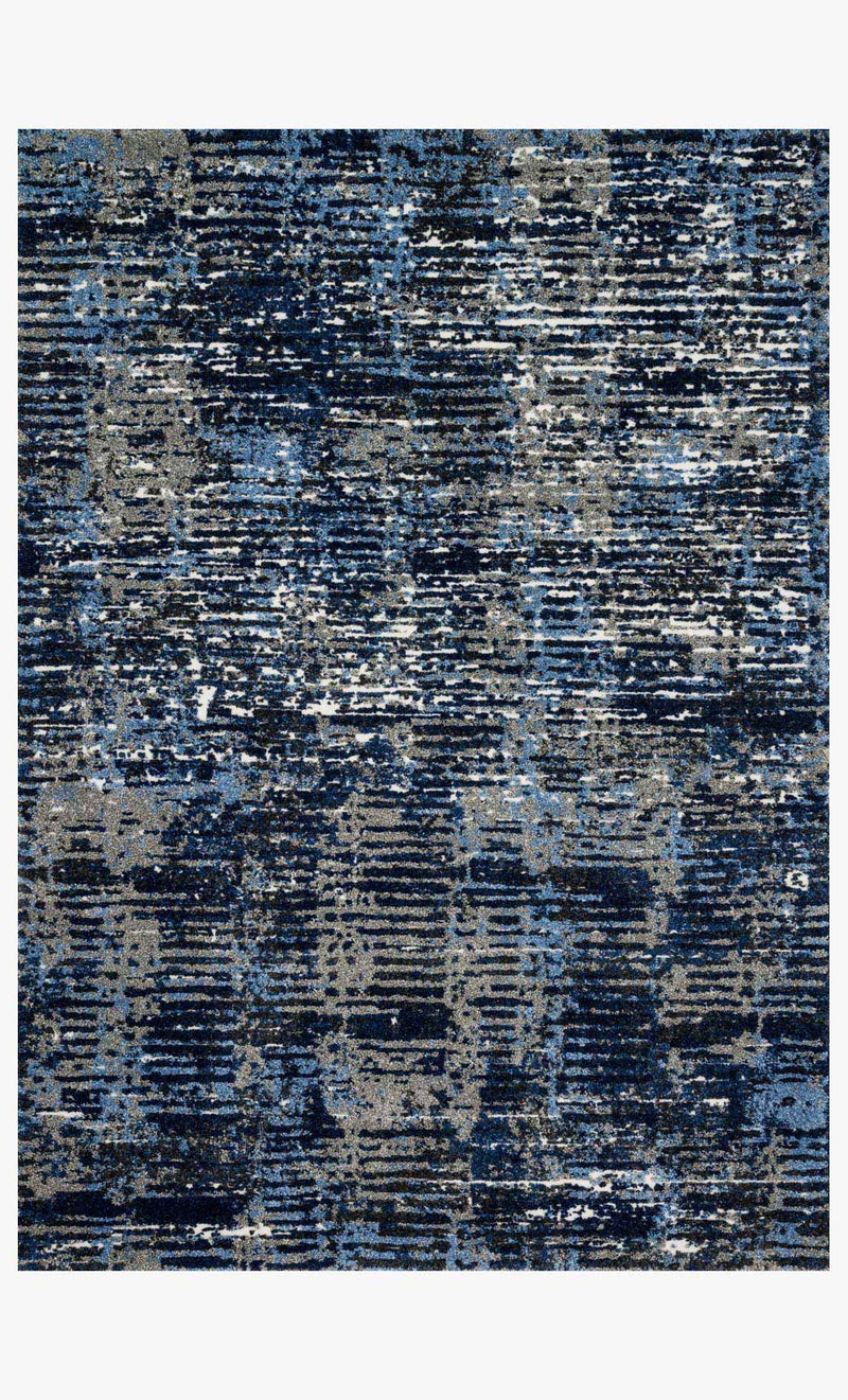 Loloi Viera Collection - Contemporary Power Loomed Rug in Dark Blue & Grey (VR-09)