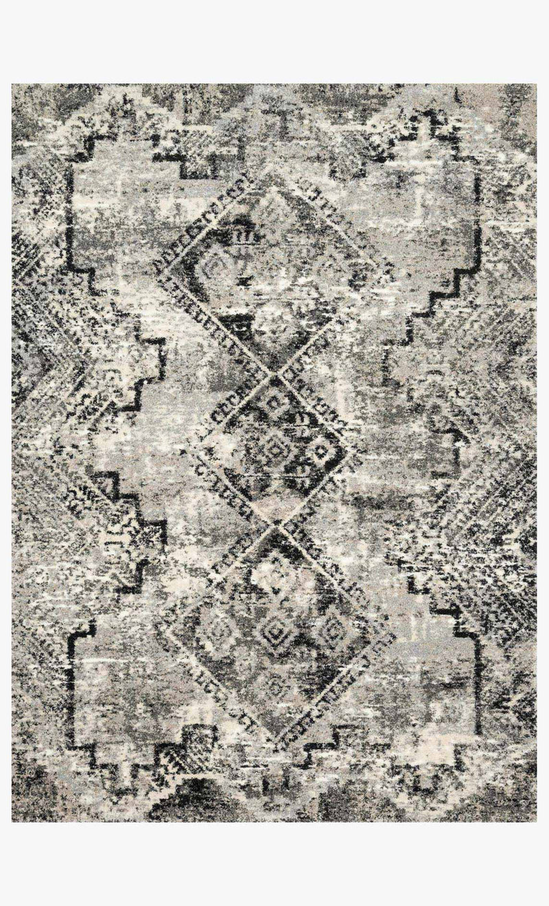 Loloi Viera Collection - Contemporary Power Loomed Rug in Grey & Black (VR-10)