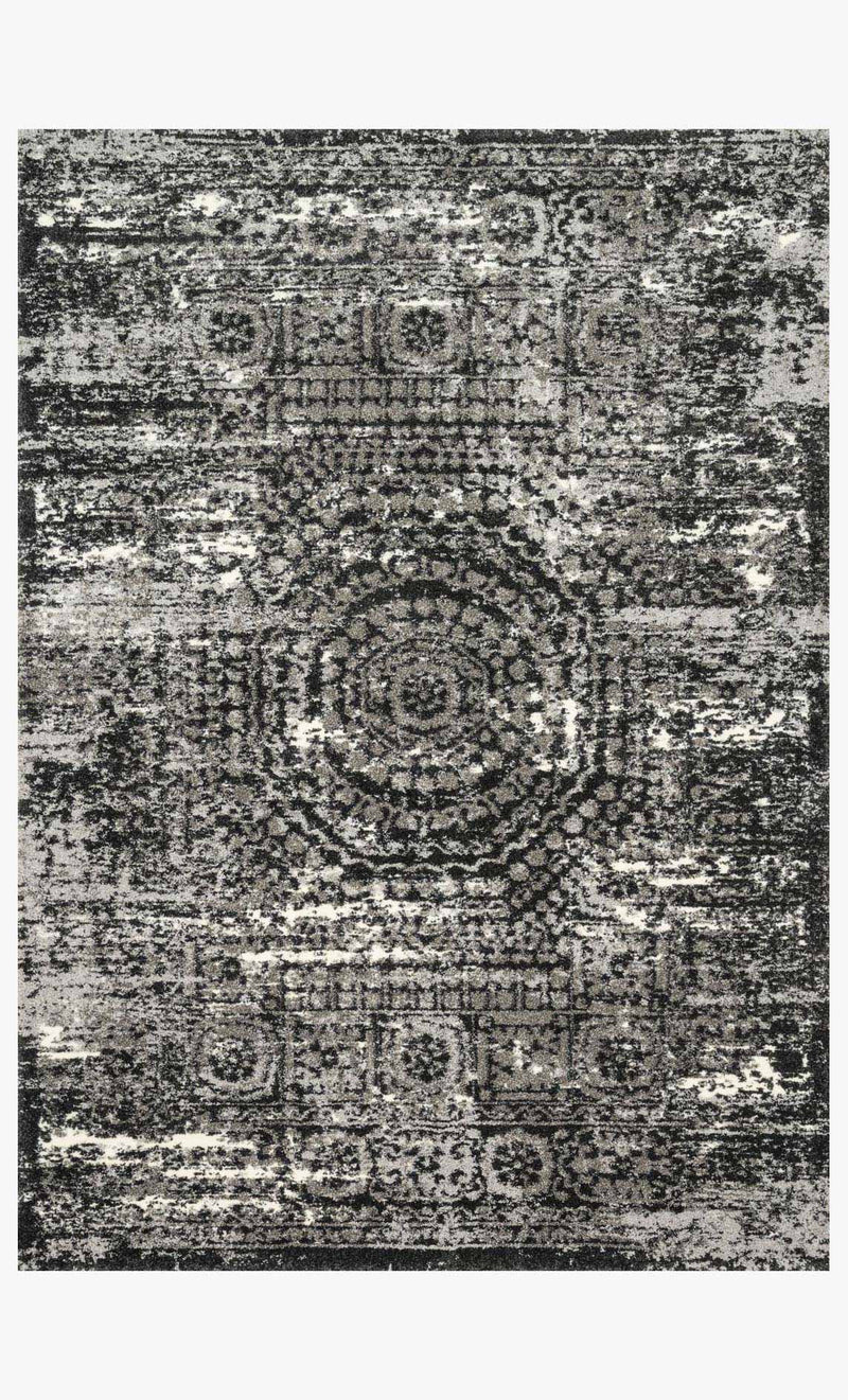 Loloi Viera Collection - Contemporary Power Loomed Rug in Graphite & Black (VR-11)