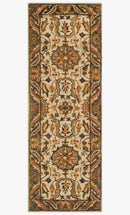 Loloi Victoria Collection - Traditional Hooked Rug in Ivory & Dk Taupe (VK-02)