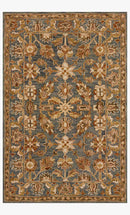 Loloi Victoria Collection - Traditional Hooked Rug in Slate & Slate (VK-05)