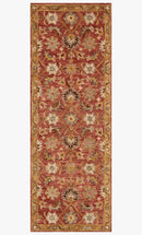 Loloi Victoria Collection - Traditional Hooked Rug in Terracotta & Gold (VK-09)