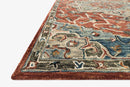Loloi Victoria Collection - Traditional Hooked Rug in Red (VK-15)