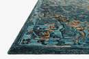 Loloi Victoria Collection - Traditional Hooked Rug in Teal (VK-15)