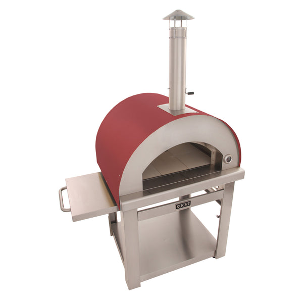 Kucht Outdoor Wood Fire Pizza Oven in Red (VENICE-R)