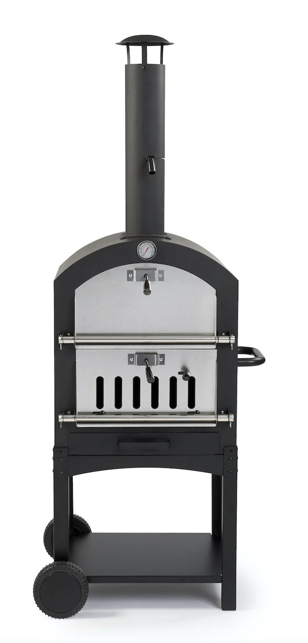 WPPO 24-Inch Standalone Wood Fired Pizza Oven with Pizza Stone (WKU-2B)
