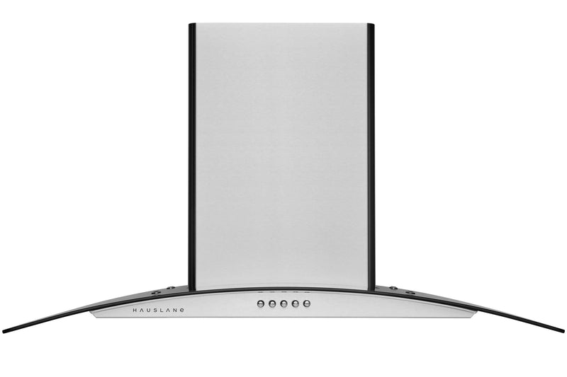 Hauslane 30-Inch Wall Mount Range Hood with Tempered Glass and Stainless Steel (WM-600SS-30)