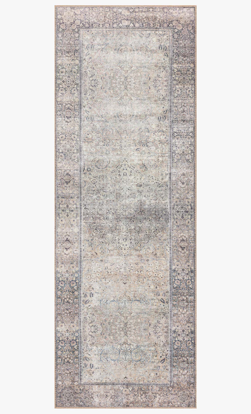 Loloi II Wynter Collection - Traditional Power Loomed Rug in Silver & Charcoal (WYN-03)