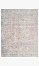Loloi II Wynter Collection - Traditional Power Loomed Rug in Red & Teal (WYN-04)