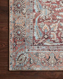 Loloi II Wynter Collection - Traditional Power Loomed Rug in Tomato & Teal (WYN-05)