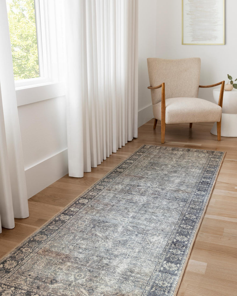 Loloi II Wynter Collection - Traditional Power Loomed Rug in Grey & Charcoal (WYN-07)