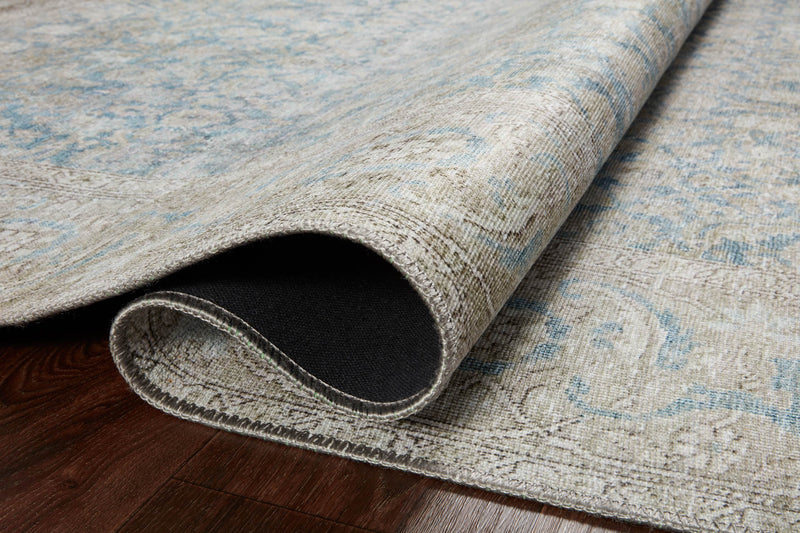 Loloi II Wynter Collection - Traditional Power Loomed Rug in Ocean & Silver (WYN-10)