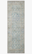 Loloi II Wynter Collection - Traditional Power Loomed Rug in Ocean & Silver (WYN-10)