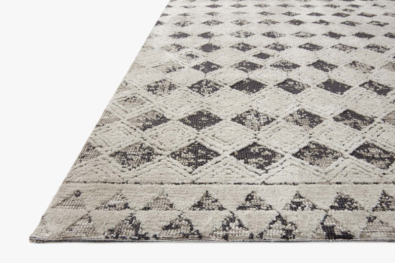 Justina Blakeney x Loloi Yeshaia Collection - Transitional Power Loomed Rug in Black & Neutral (YES-02)