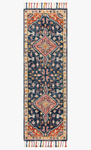 Loloi Zharah Collection - Transitional Hooked Rug in Navy (ZR-01)