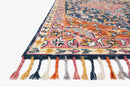 Loloi Zharah Collection - Transitional Hooked Rug in Navy (ZR-01)
