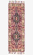 Loloi Zharah Collection - Transitional Hooked Rug in Raspberry & Taupe (ZR-05)