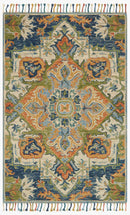 Loloi Zharah Collection - Transitional Hooked Rug in Blue (ZR-11)