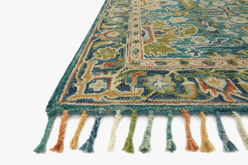 Loloi Zharah Collection - Transitional Hooked Rug in Blue & Navy (ZR-12)
