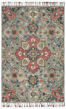 Loloi Zharah Collection - Transitional Hooked Rug in Light Blue (ZR-13)