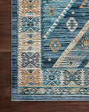 Loloi II Zion Collection - Traditional Power Loomed Rug in Ocean & Gold (ZIO-02)