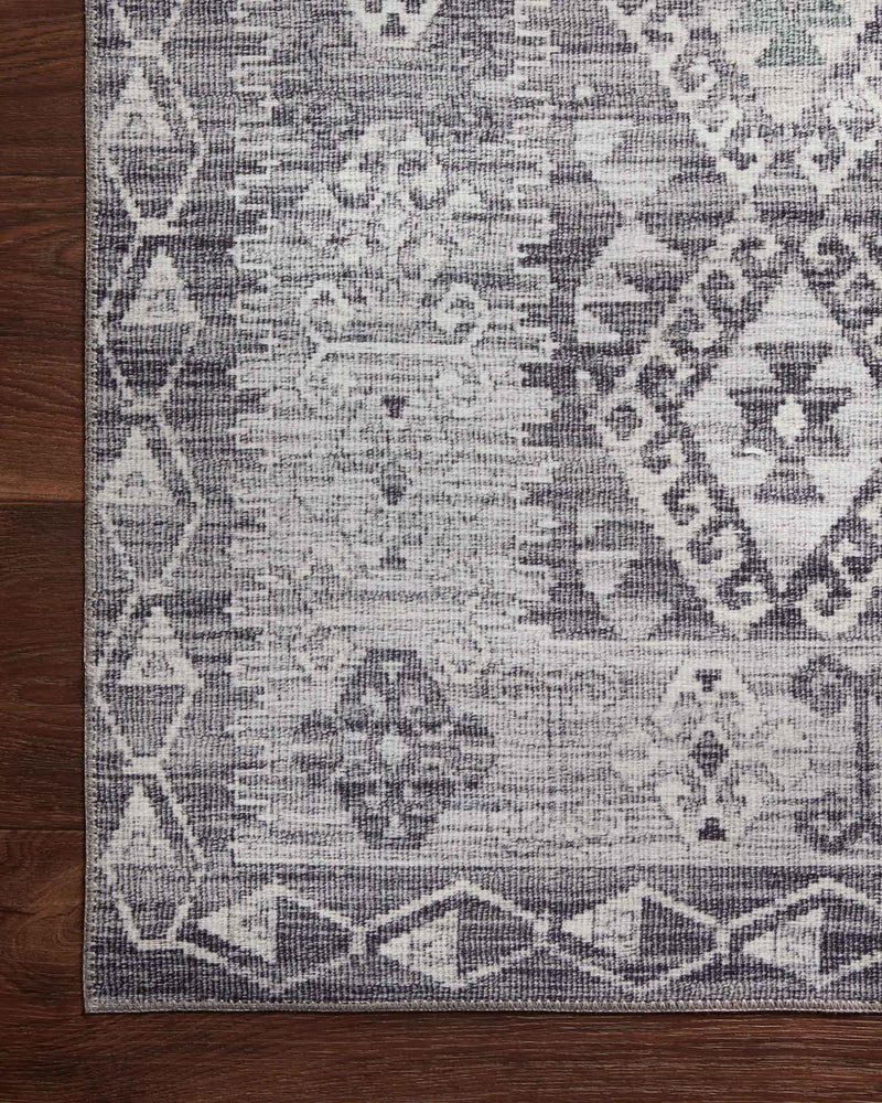 Loloi II Zion Collection - Traditional Power Loomed Rug in Charcoal & Slate (ZIO-03)