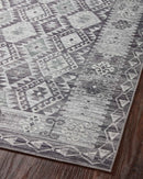 Loloi II Zion Collection - Traditional Power Loomed Rug in Charcoal & Slate (ZIO-03)