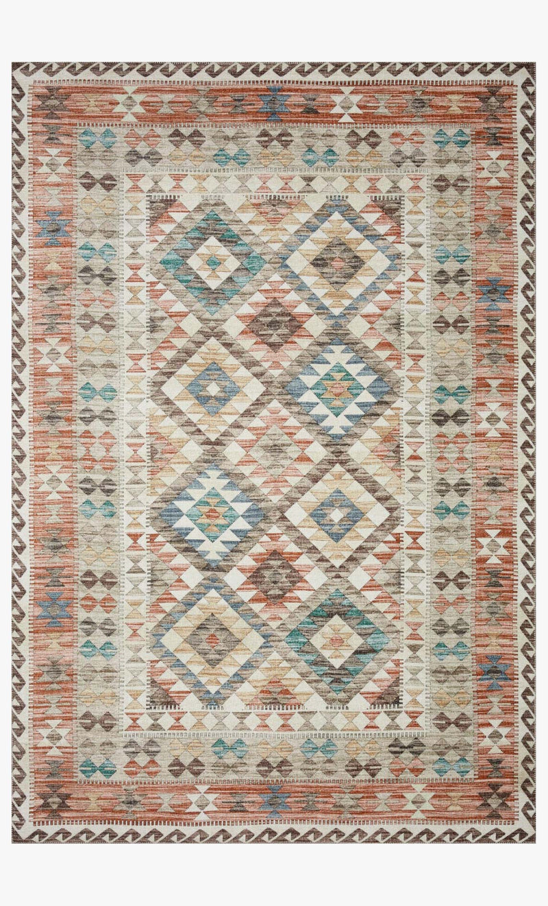 Loloi II Zion Collection - Traditional Power Loomed Rug in Ivory & Multi (ZIO-04)