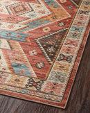 Loloi II Zion Collection - Traditional Power Loomed Rug in Red (ZIO-05)
