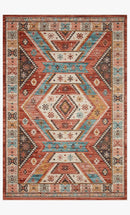 Loloi II Zion Collection - Traditional Power Loomed Rug in Red (ZIO-05)