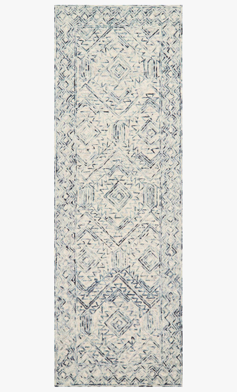 Loloi II Ziva Collection - Contemporary Hand Tufted Rug in Bluestone (ZV-03)