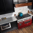 ZLINE 48-inch Legacy Series Dual Fuel Range with Red Gloss Door (RA-RG-48)