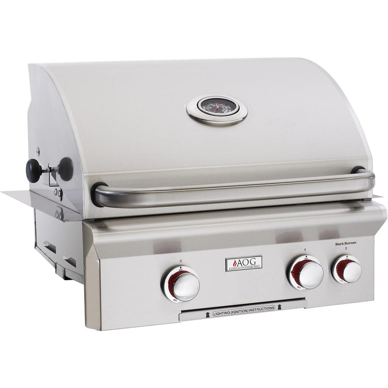 American Outdoor Grill 24” Built-in T-Series 2-Burner Natural Gas Grill with Rotisserie & Back Burner (24NBT) Grills American Outdoor Grill 