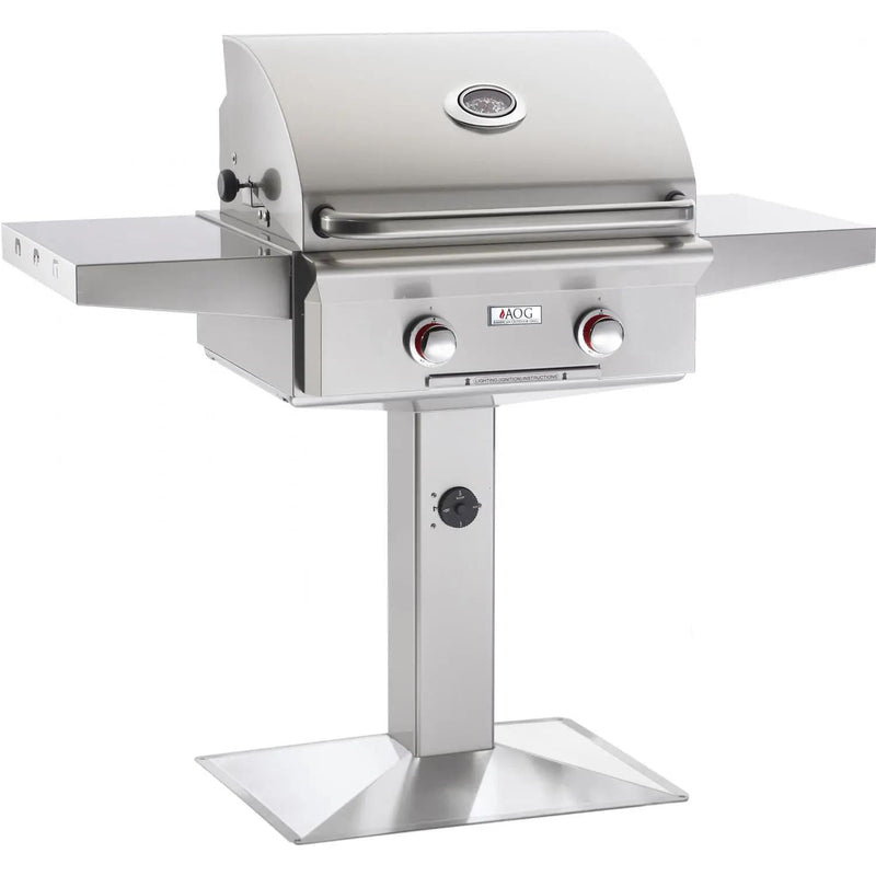 American Outdoor Grill 24" T-Series 2-Burner Freestanding Propane Gas Grill on Pedestal (24PPT-00SP) Grills American Outdoor Grill 