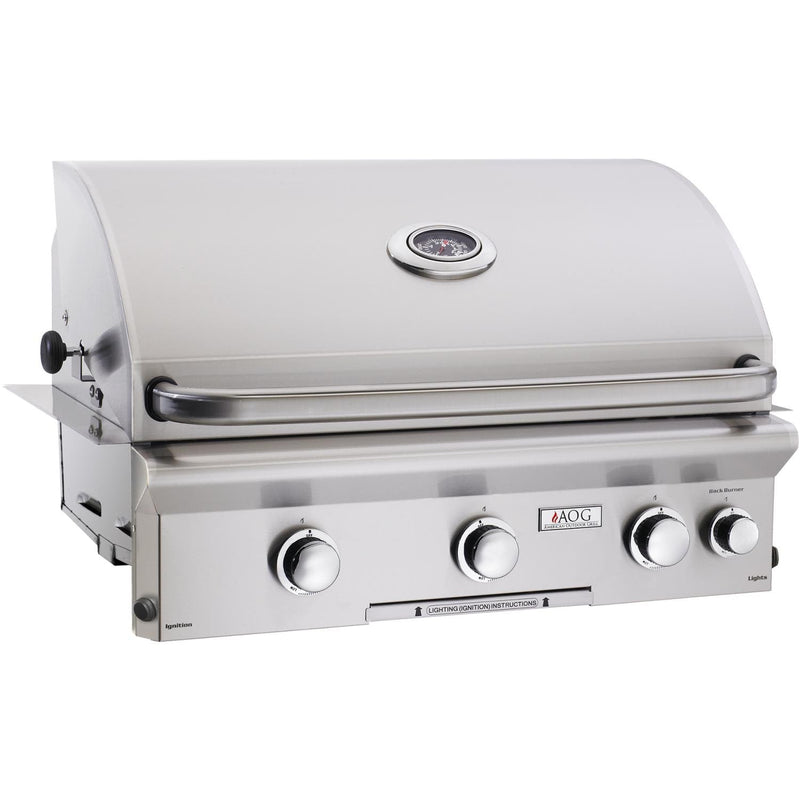 American Outdoor Grill 30" L-Series 3-Burner Built-In Liquid Propane Grill with Rotisserie & Back Burner (30PBL) Grills American Outdoor Grill 