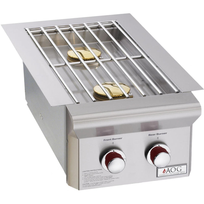 American Outdoor Grill T-Series Built-In Double Natural Gas Side Burner with 25,000 BTU's (3282PT) Grills American Outdoor Grill 