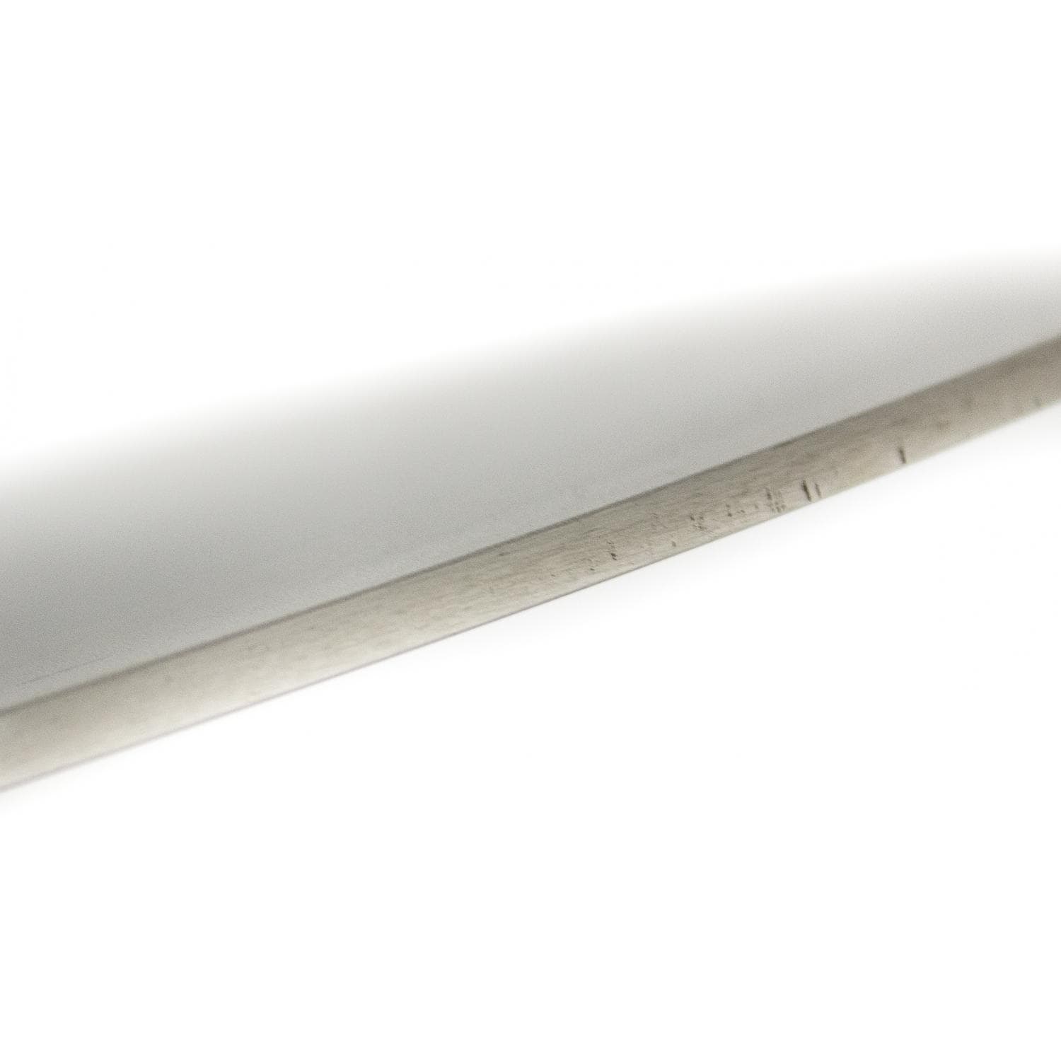 Stainless steel cooking plate edge with smooth brushed finish