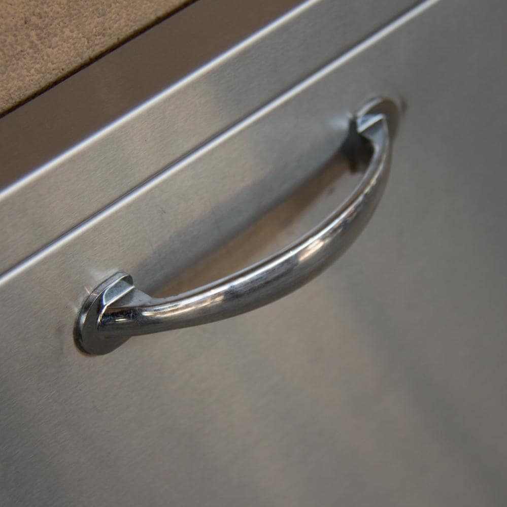 Stainless steel drawer handle bar with chrome finish
