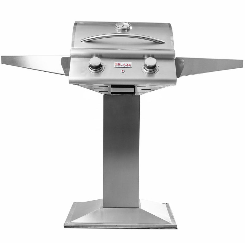 Blaze 21" 1500 Watt Electric Grill On Pedestal With Side Shelves (BLZ-ELEC-21) Grills Blaze Outdoor Products 