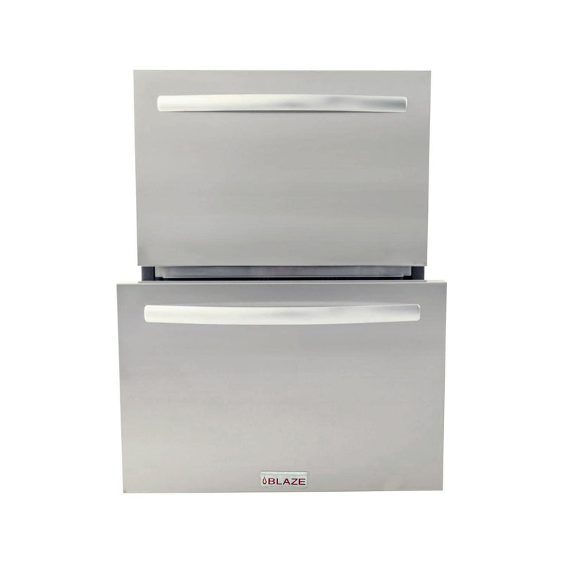 Blaze 23.5" 5.1 Cu. Ft. Outdoor Rated Stainless Steel Double Drawer Refrigerator (BLZ-SSRF-DBDR5.1) Beverage Centers Blaze Outdoor Products 