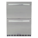 Blaze 23.5" 5.1 Cu. Ft. Outdoor Rated Stainless Steel Double Drawer Refrigerator (BLZ-SSRF-DBDR5.1) Beverage Centers Blaze Outdoor Products 