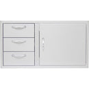 Blaze 39" Stainless Steel Access Door & Triple Drawer Combo (BLZ-DDC-39-R) Grill Accessories Blaze Outdoor Products 